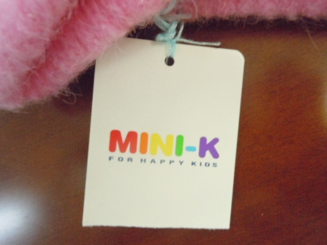  с биркой Mini K девочка перчатки розовый Logo нашивка имеется осень-зима . подарок и т.п. . пожалуйста.