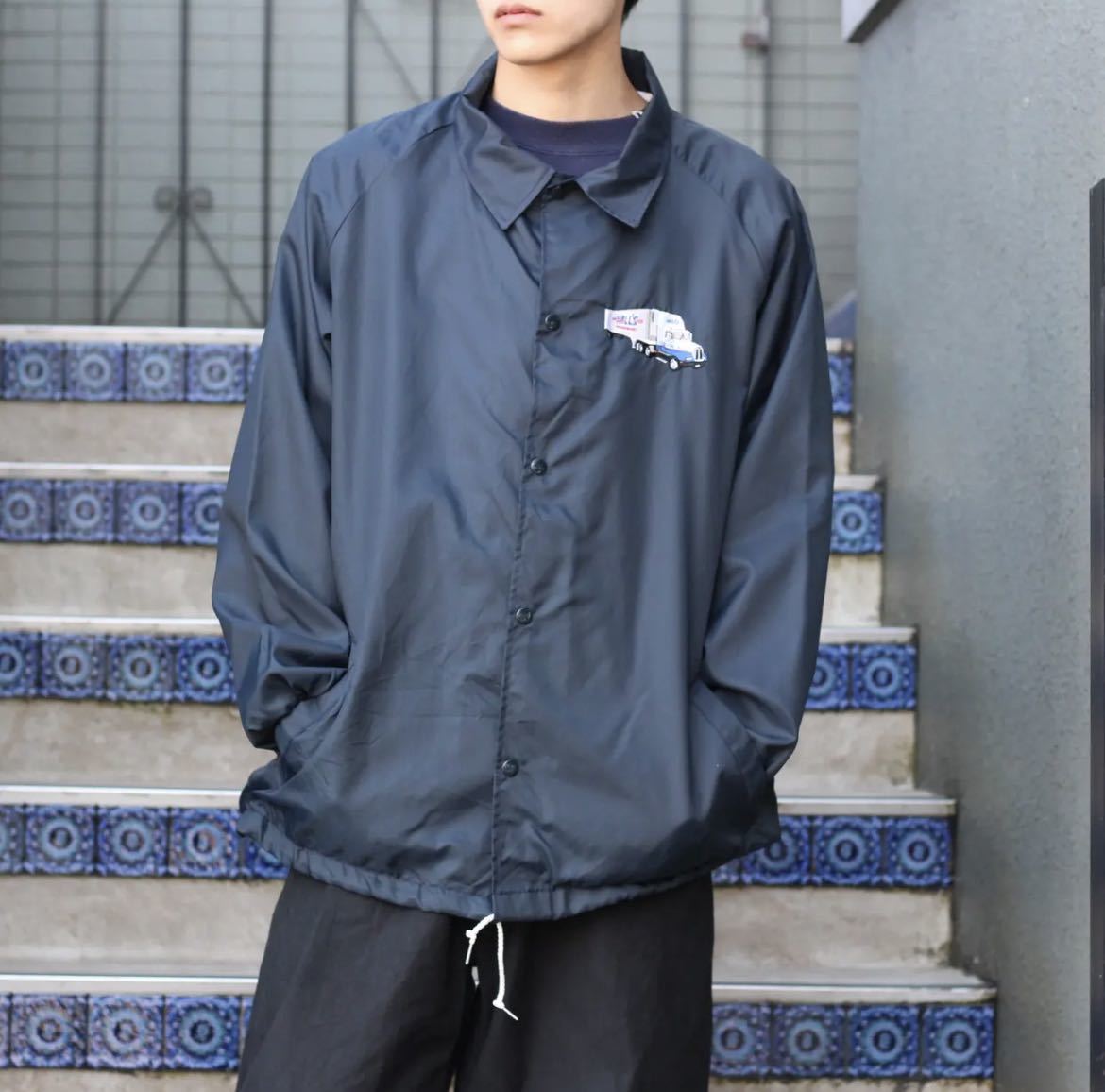 USA VINTAGE EMBROIDERY COACH JACKET/アメリカ古着刺繍コーチ USA VINTAGE EMBROIDERY COACH JACKET/アメリカ古着刺繍コーチ