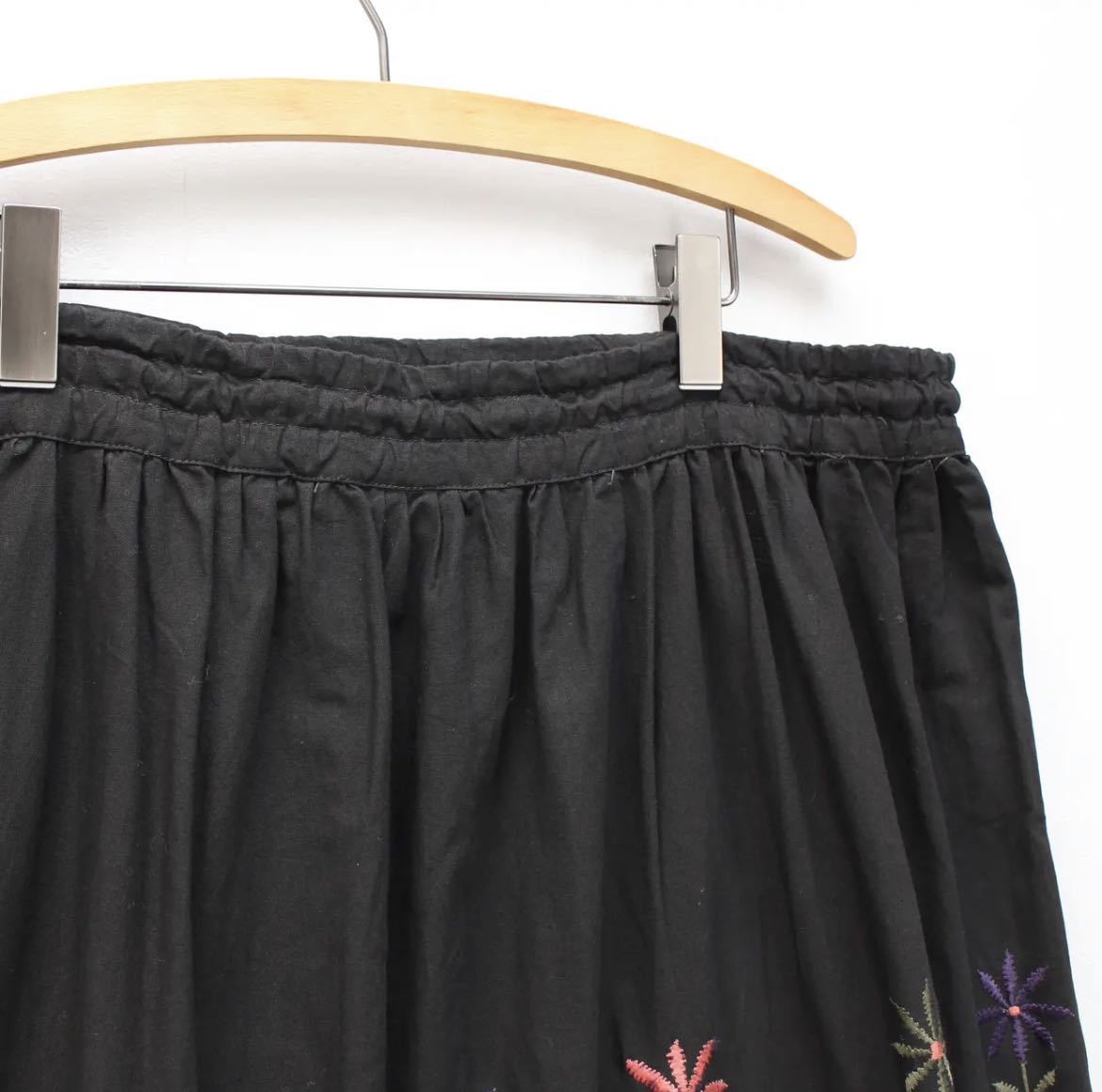 USA VINTAGE FLOWER PATTERNED EMBROIDERY SKIRT/アメリカ古着花 USA VINTAGE FLOWER PATTERNED EMBROIDERY SKIRT/アメリカ古着花