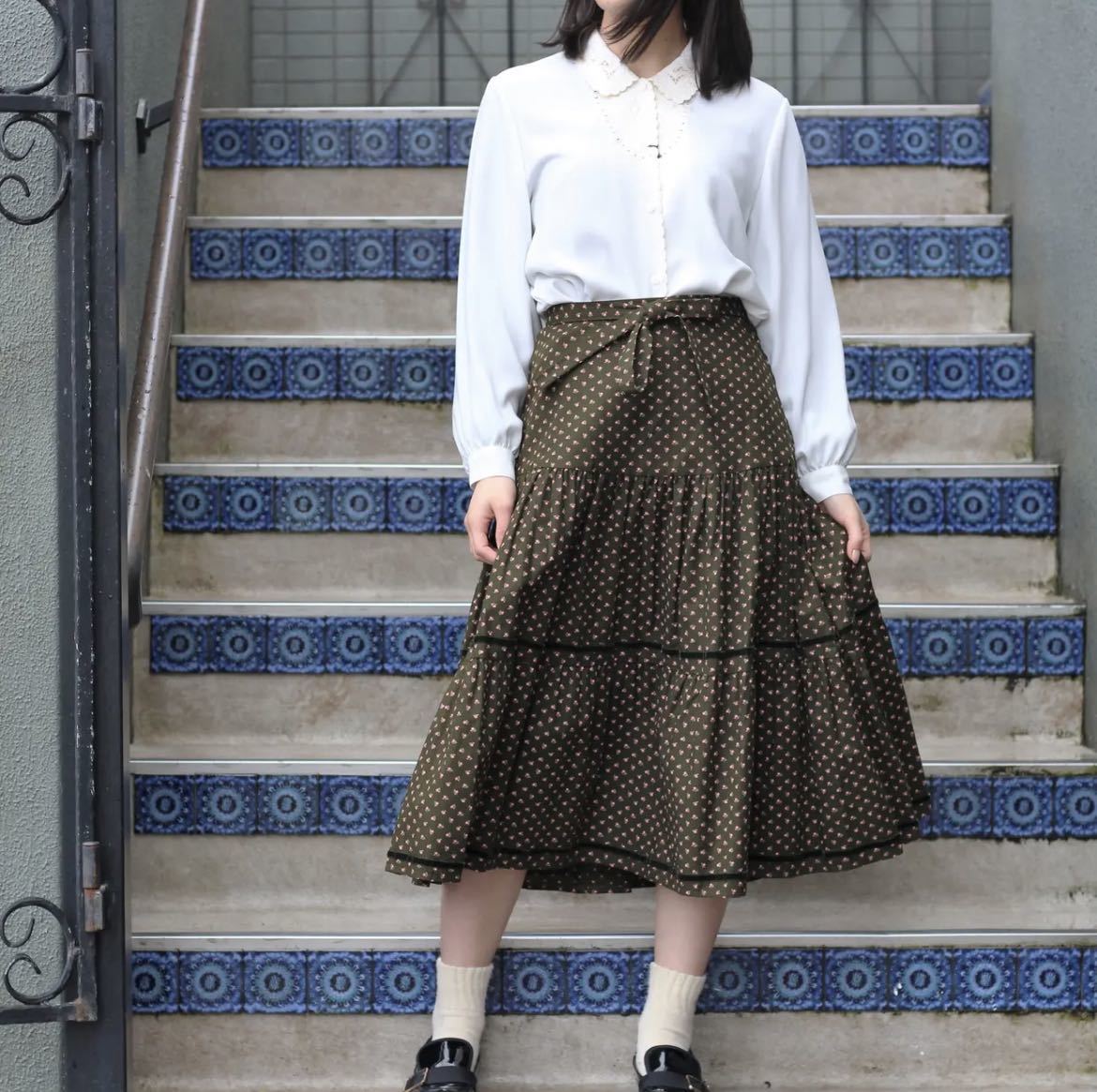 EU VINTAGE TYROLIAN LONG SKIRT/ヨーロッパ古着チロリアンロングスカート