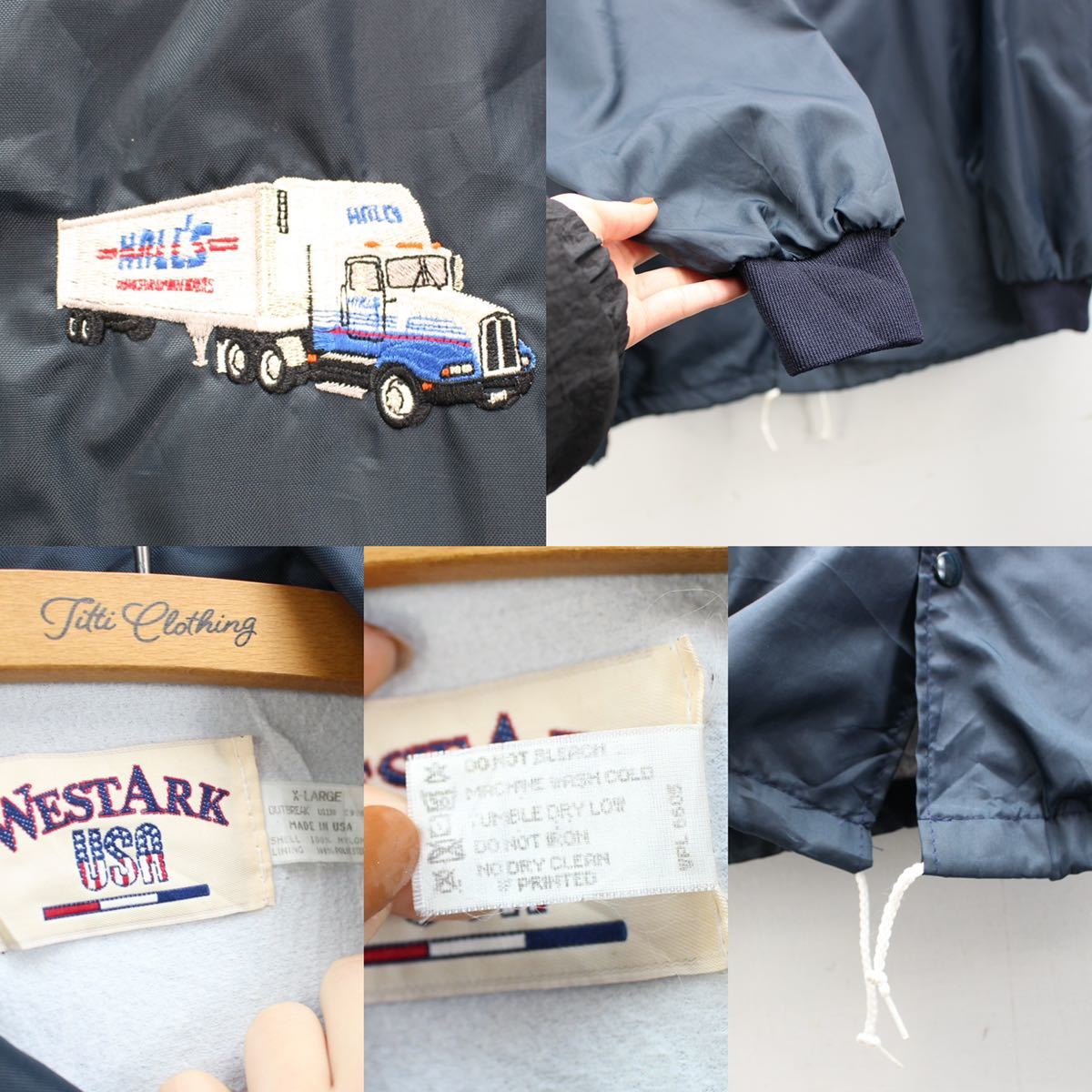 USA VINTAGE EMBROIDERY COACH JACKET/アメリカ古着刺繍コーチ USA VINTAGE EMBROIDERY COACH JACKET/アメリカ古着刺繍コーチ