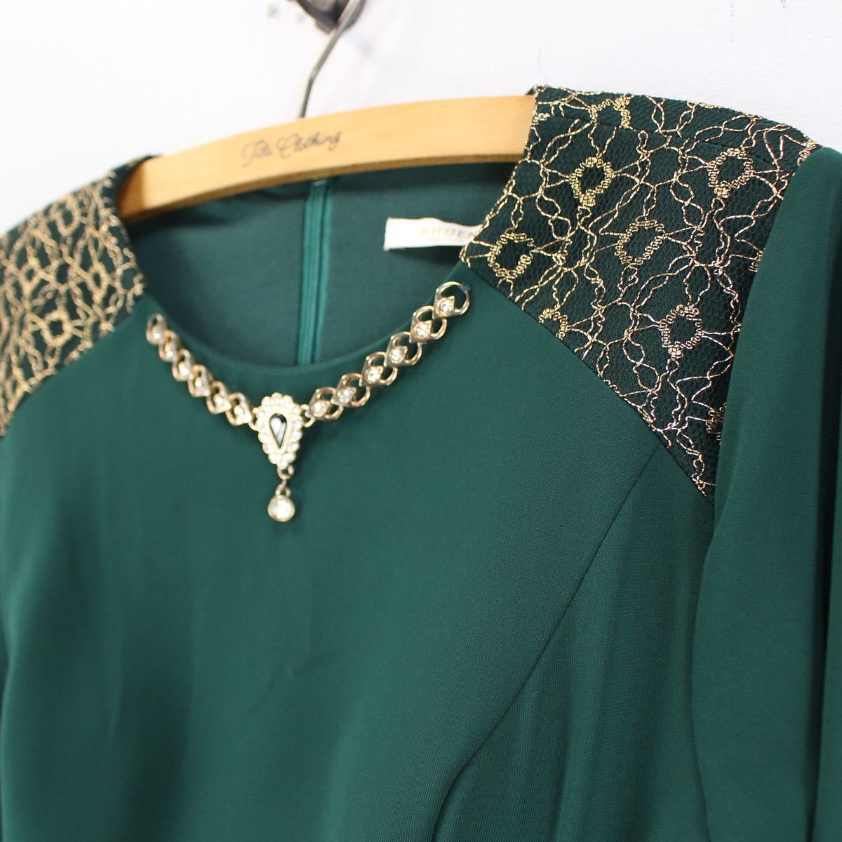 USA VINTAGE BIJOUR EMBROIDERY LONG DRESS ONE PIECE/アメリカ古着