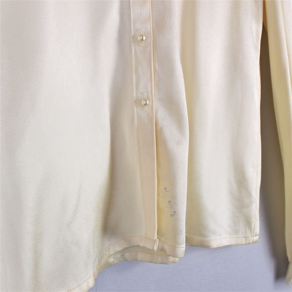USA VINTAGE GUNNIES GUNNE SAX LACE PEARL BUTTON LACE FRILL BLOUSE/アメリカ古着ガニーズガニーサックスブラウスレースフリルブラウス_画像7