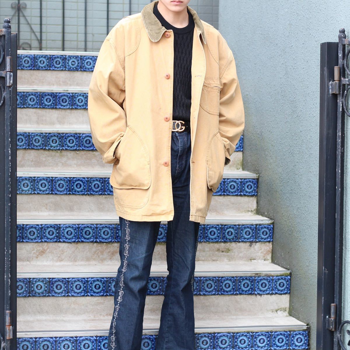 世界有名な VINTAGE USA LL JACKET/アメリカ古着エルエルビーンダック