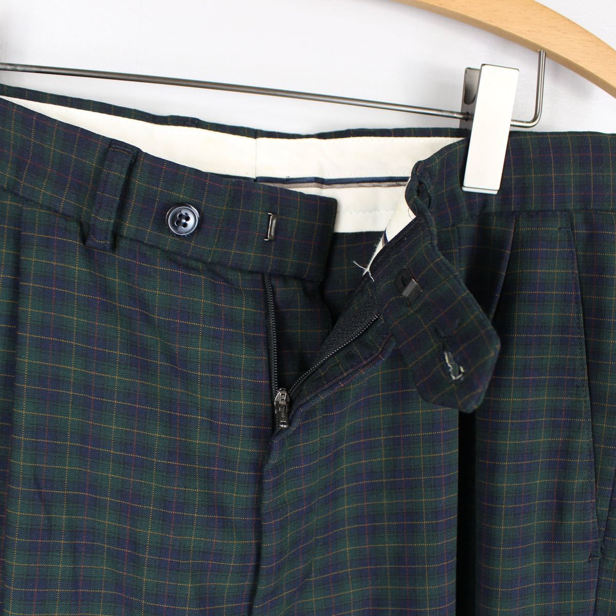 USA VINTAGE CHECK PATTERNED SLACKS PANTS/アメリカ古着チェック柄