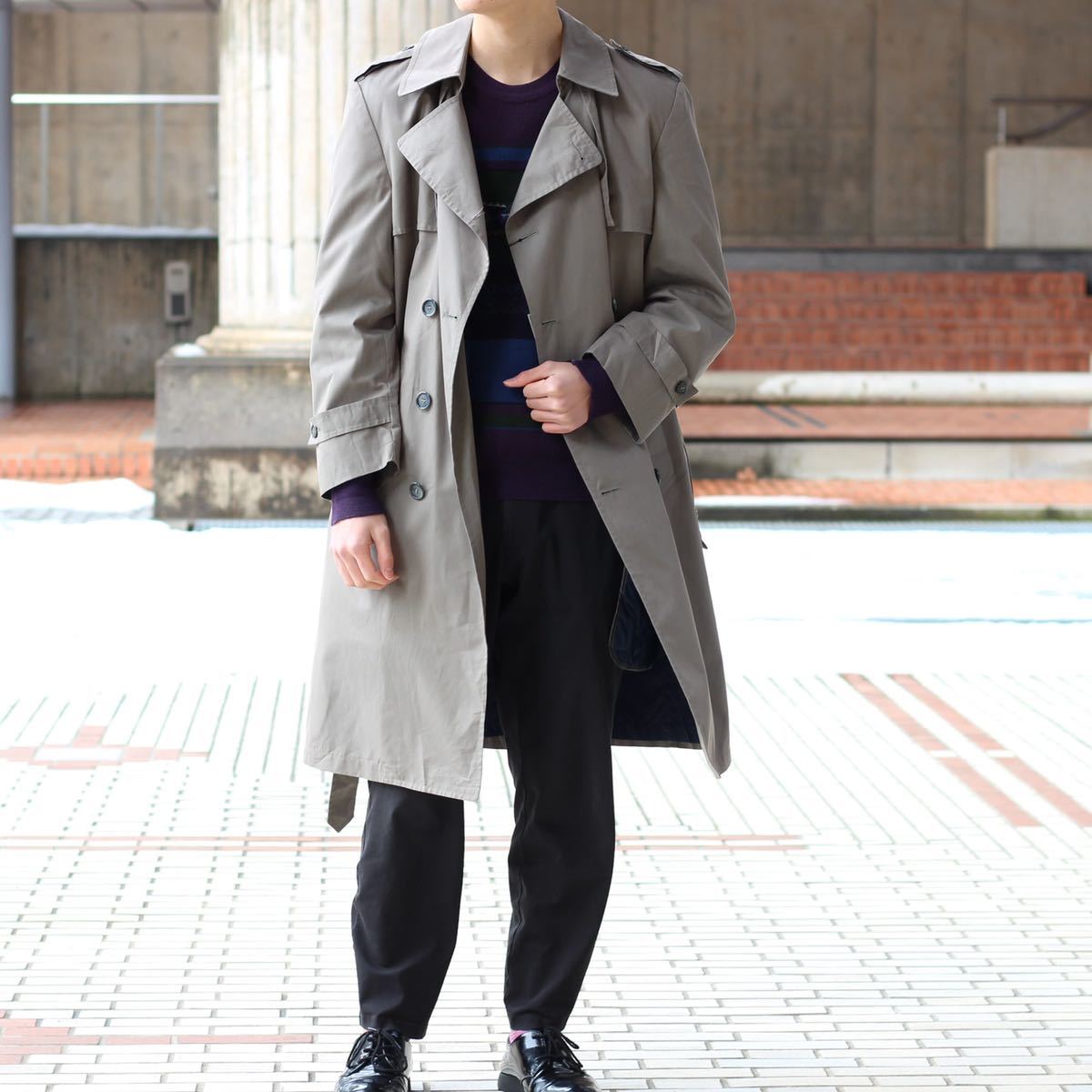 USA VINTAGE LONDON FOG BELTED TRENCH COAT WITH  LINER/アメリカ古着ロンドンフォグライナー付ベルテッドトレンチコート