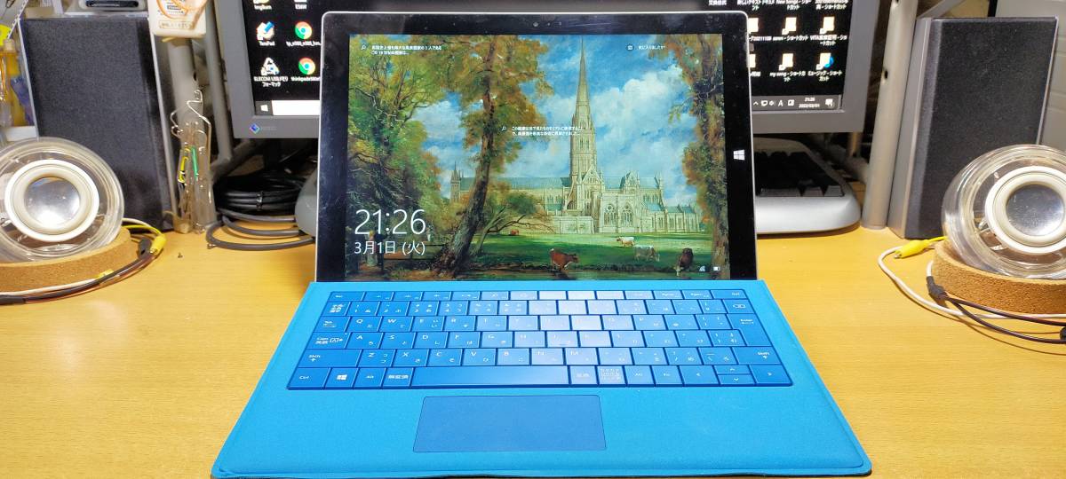 早い者勝ち！ディスプレー新品交換品! 美品 Microsoft Surface Pro3 Windows10 Pro i5 4GB SSD128GB _画像1