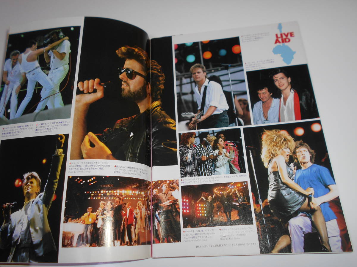 雑誌　ROCK SHOW ロックショウ 1985年10月 LIVE AID ライヴ・エイド ワム クイーン QUEEN DEAD OR ALIVE ピートバーンズ マドンナ　Madonna_画像5