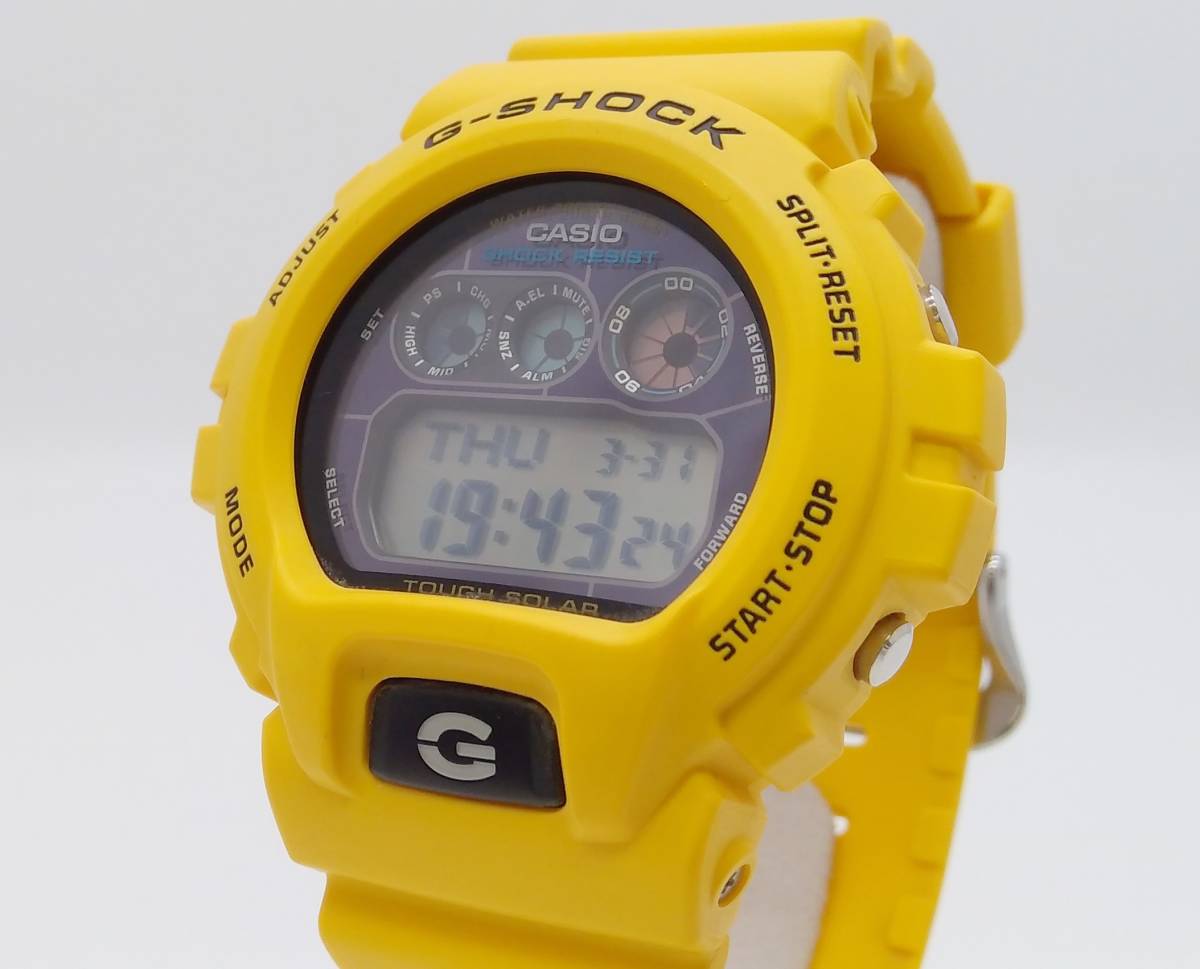 G-SHOCK/三つ目/GW-6900/電波ソーラー/黄色/イエロー/クレイジー-