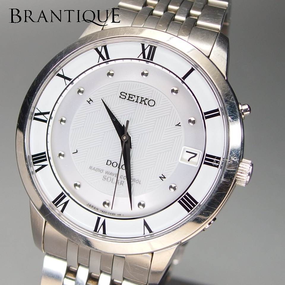 ソーラー電波 定価10万円】SEIKO セイコー Dolce ドルチェ Ref.7B22
