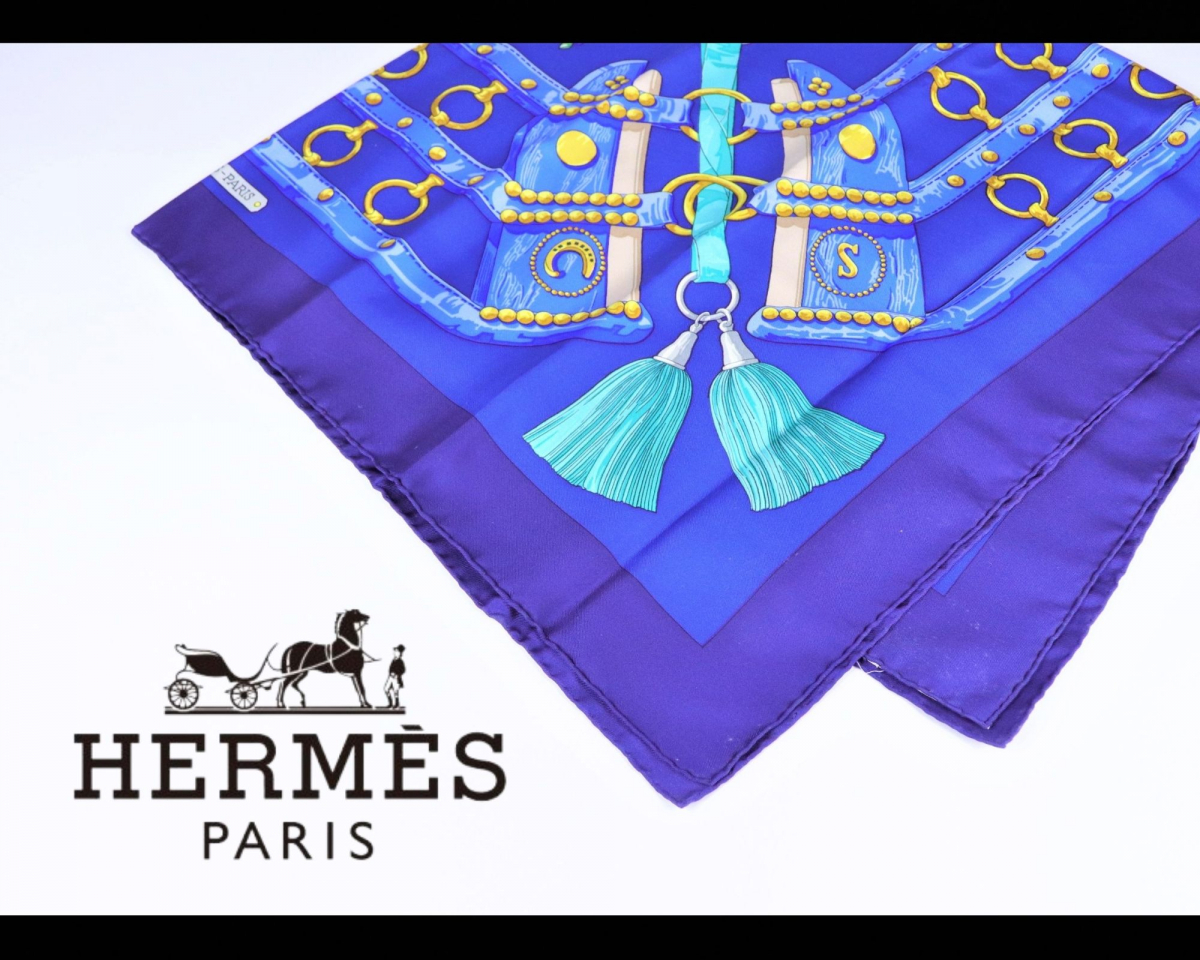 HERMES エルメス カレ90 Aux Champs - rehda.com