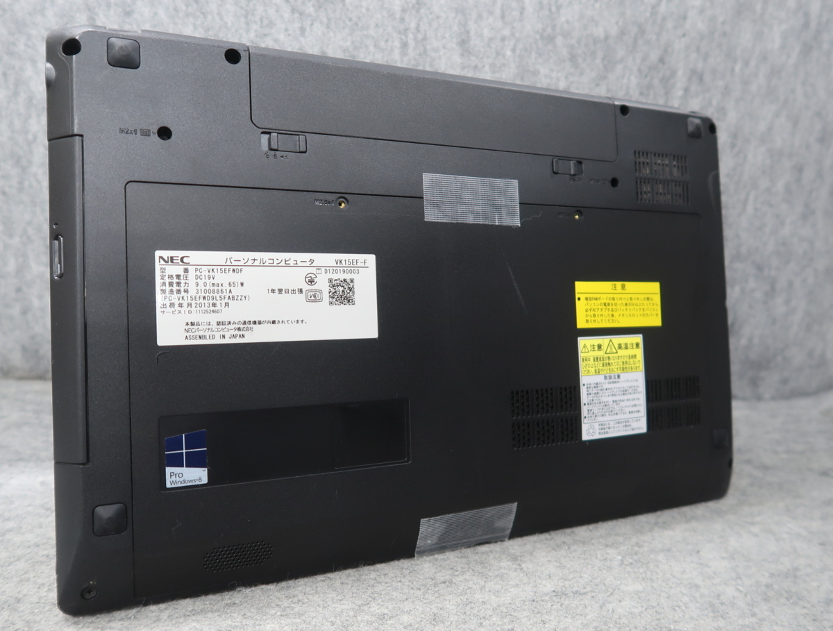 NEC VersaPro VK15EF-F Celeron B800 1.5GHz 2GB DVDスーパーマルチ ノート ジャンク N43234_画像5