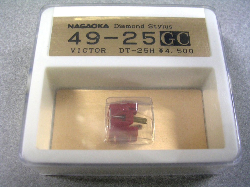 《VICTORレコード針》ビクター　DT-25H　NAGAOKA49-25GC　：デッドストック　未開封・未使用_画像1