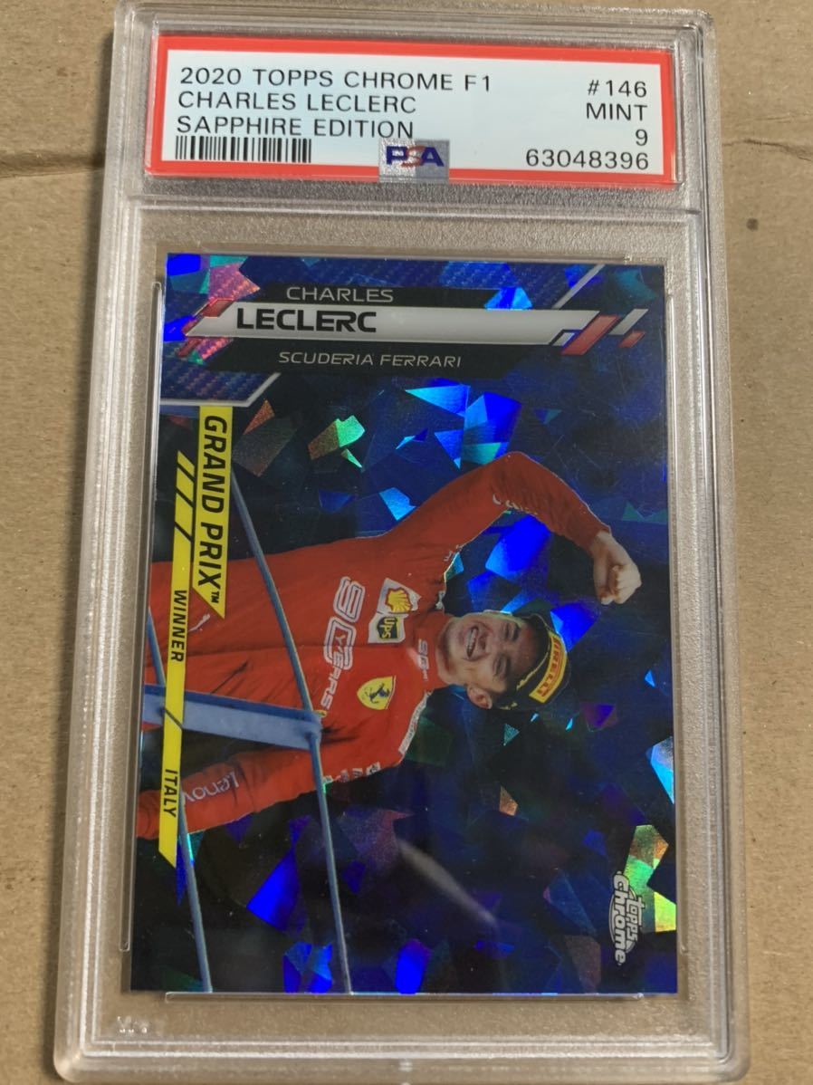 2020 topps chrome sapphire f1 CHARLES LECLERC psa9 Formula 1