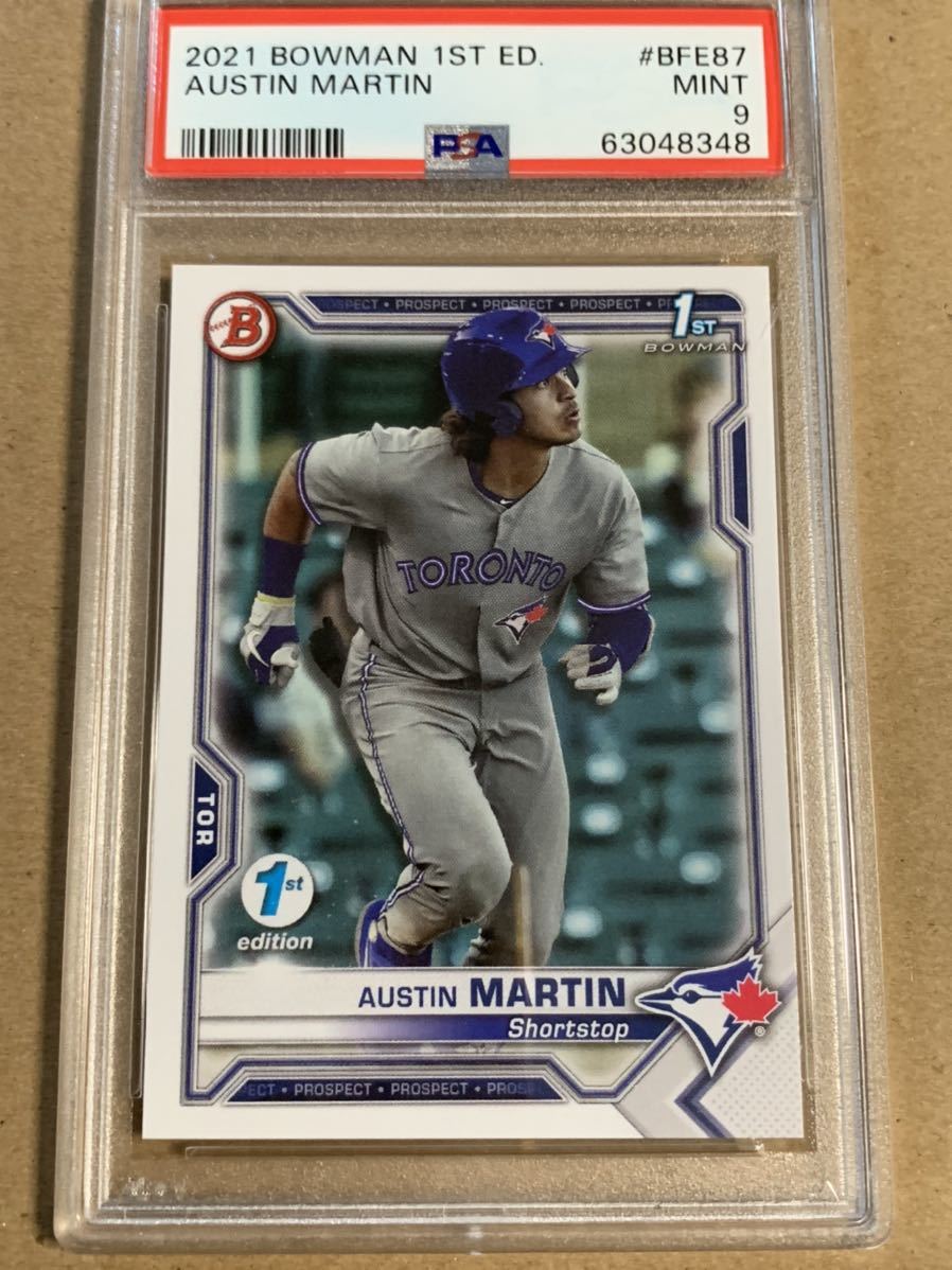 Bowman 2021 bowman 1st edition austin martin psa9