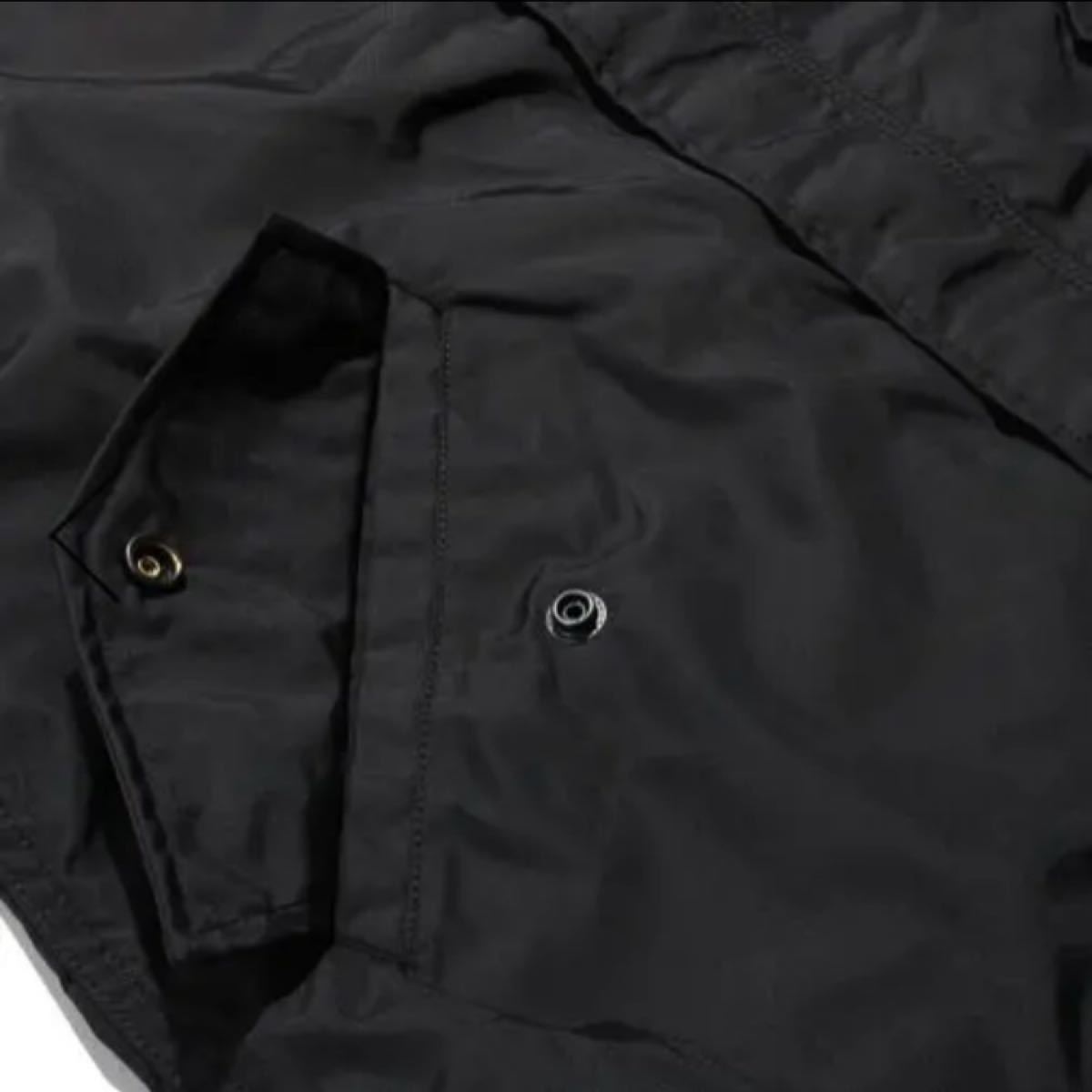 大人も着やすいシンプルファッション 黒 モッズコート UNDEFEATED M