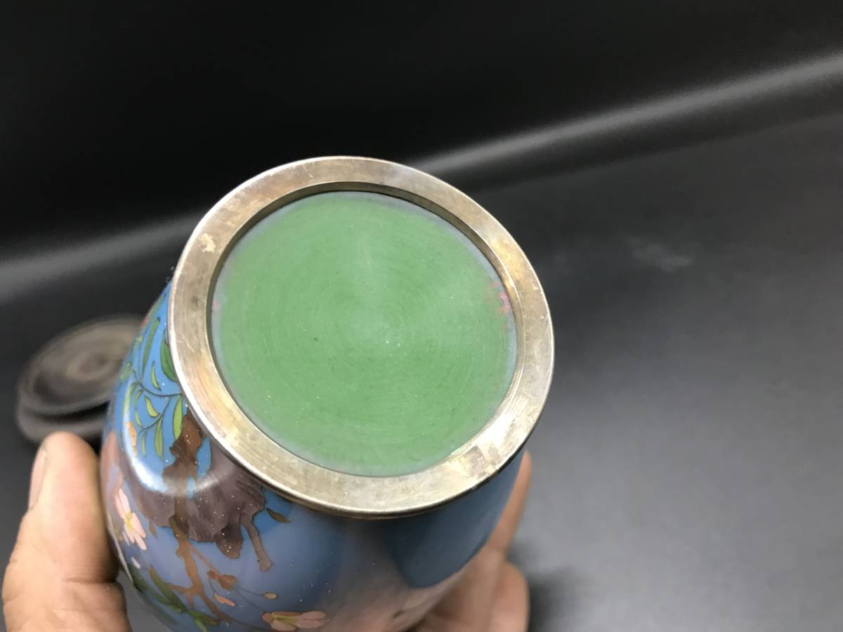 遊】 七宝 花瓶 花鳥文 花入 | bioimune.com.br