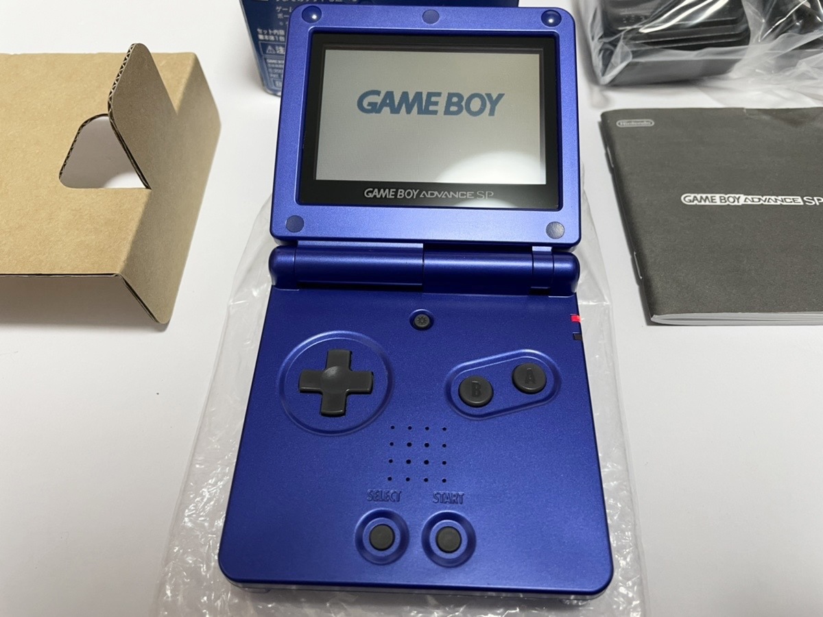 任天堂】ゲームボーイアドバンスSP□本体□アズライトブルー□ の商品