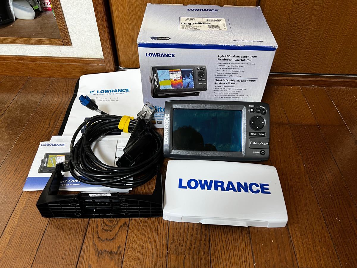 lowrance elite-7 HDI 日本語 ローランス GPS魚探（¥45,000） dofeli.com