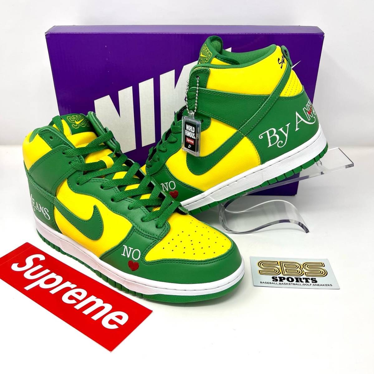 【27cm】SUPREME NIKE DUNK HI BRAZIL シュプリーム ダンク ハイ ブラジル