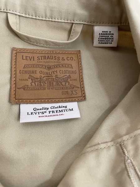 Levi's PREMIUM リーバイス プレミアム ブルゾン ジャケット ミリタリー size:XS コヨーテ LH632021092711_画像7