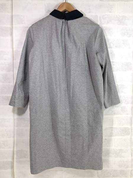 ROPE ロペ ワンピース 膝丈 七分袖 襟付き グレー SIZE 38 LH632021102505
