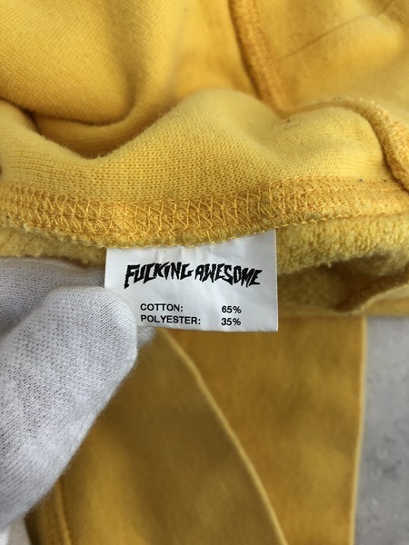 Fucking Awesome ファッキングオーサム パーカー イエロー 黄色