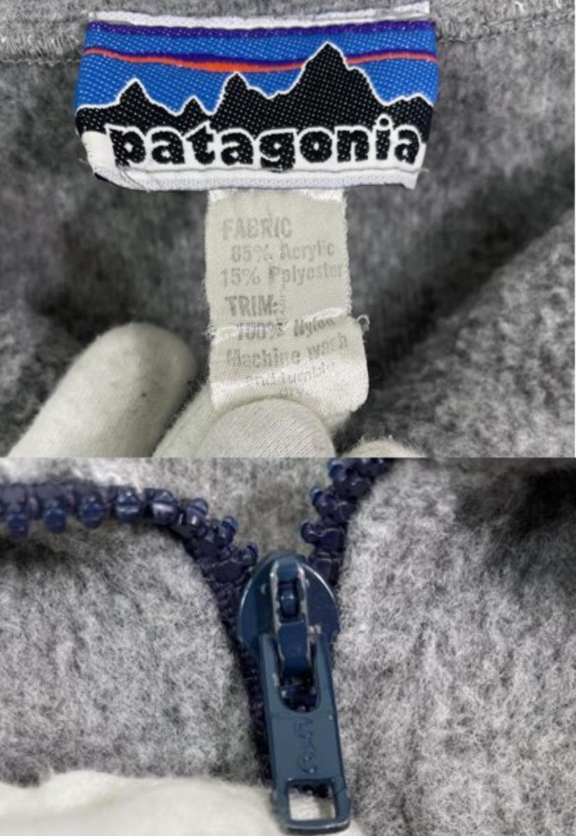 patagonia パタゴニア プルオーバー フリース ジャケット 白タグ ヴィンテージ size:不明 グレー MH0420113012_画像8