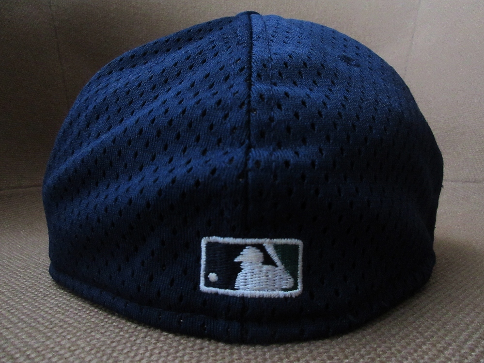 90's 00's USA製 シアトル マリナーズ NEW ERA ロゴ 刺繍 メッシュ ベースボール キャップCAPイチロー Seattle Mariners NEWERA鈴木一朗MLB_ロゴ刺繍・表メッシュ生地・キャップ