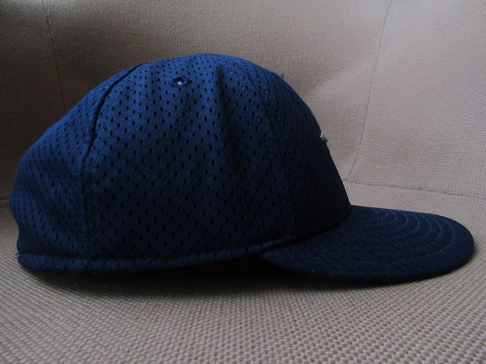 90's 00's USA製 シアトル マリナーズ NEW ERA ロゴ 刺繍 メッシュ ベースボール キャップCAPイチロー Seattle Mariners NEWERA鈴木一朗MLB_画像4