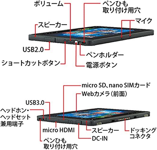 在庫処分富士通タブレットARROWS Tab Q507/PB Atom-Z8550 4GB 128GB