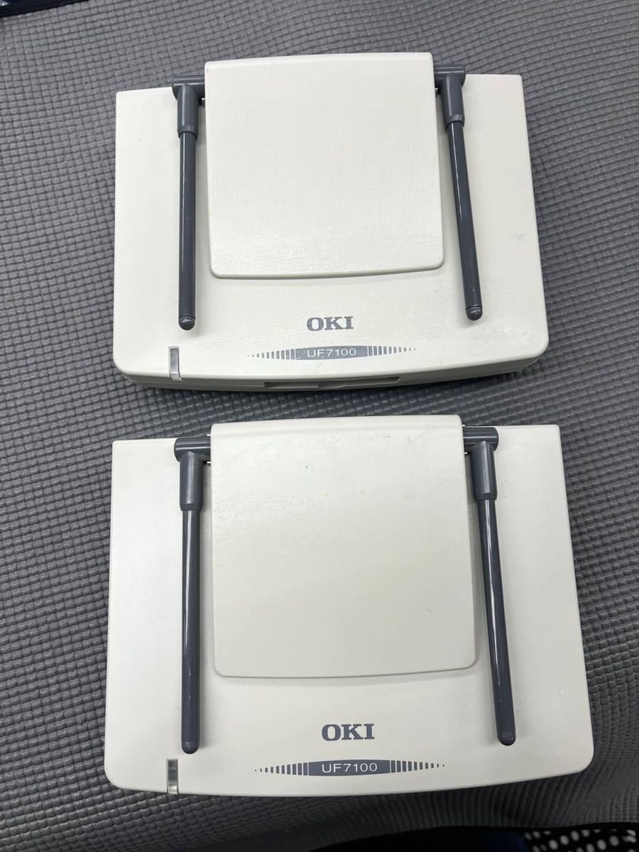 GW7641 OKI 接続装置　ビジネスフォン　UF7100-V5 セツゾクソウチ（ND）15年製　2台セット_画像2