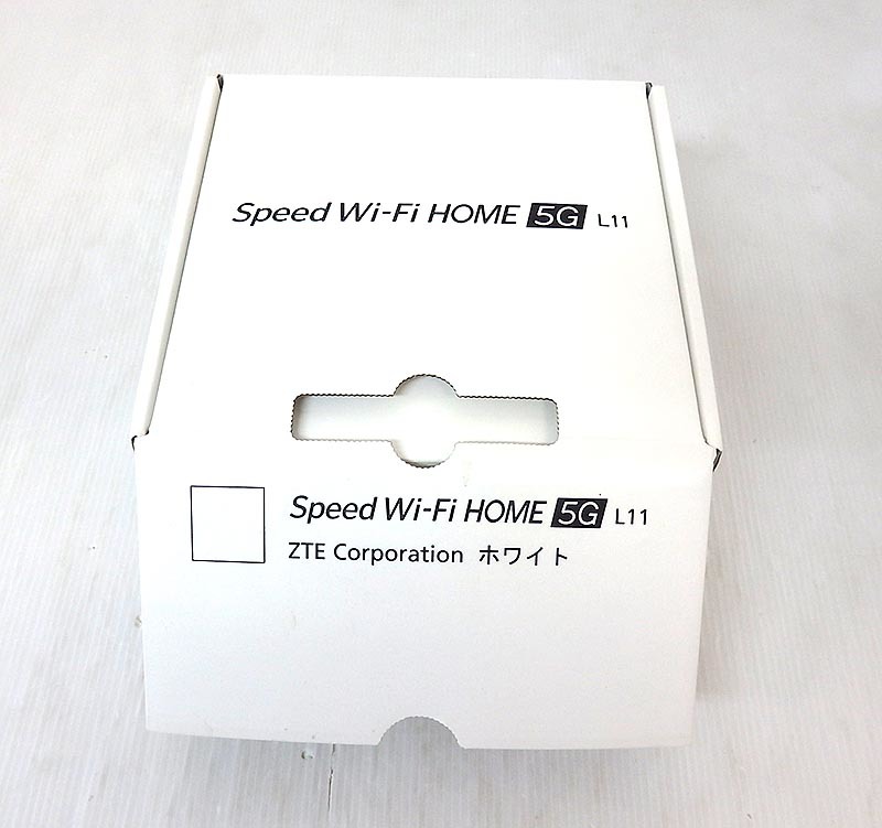 UQ Speed Wi-Fi HOME 5G L11 ZTE Corporation ホワイト ZTR01SWU ホームルーター 