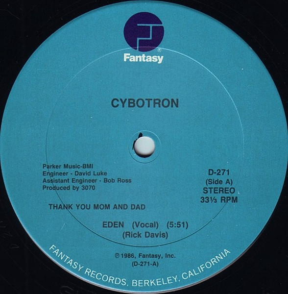 Cybotron Eden　ルーツオブデトロイト！！Juan Atkins　エレクトロ荒廃マシンファンク_画像1