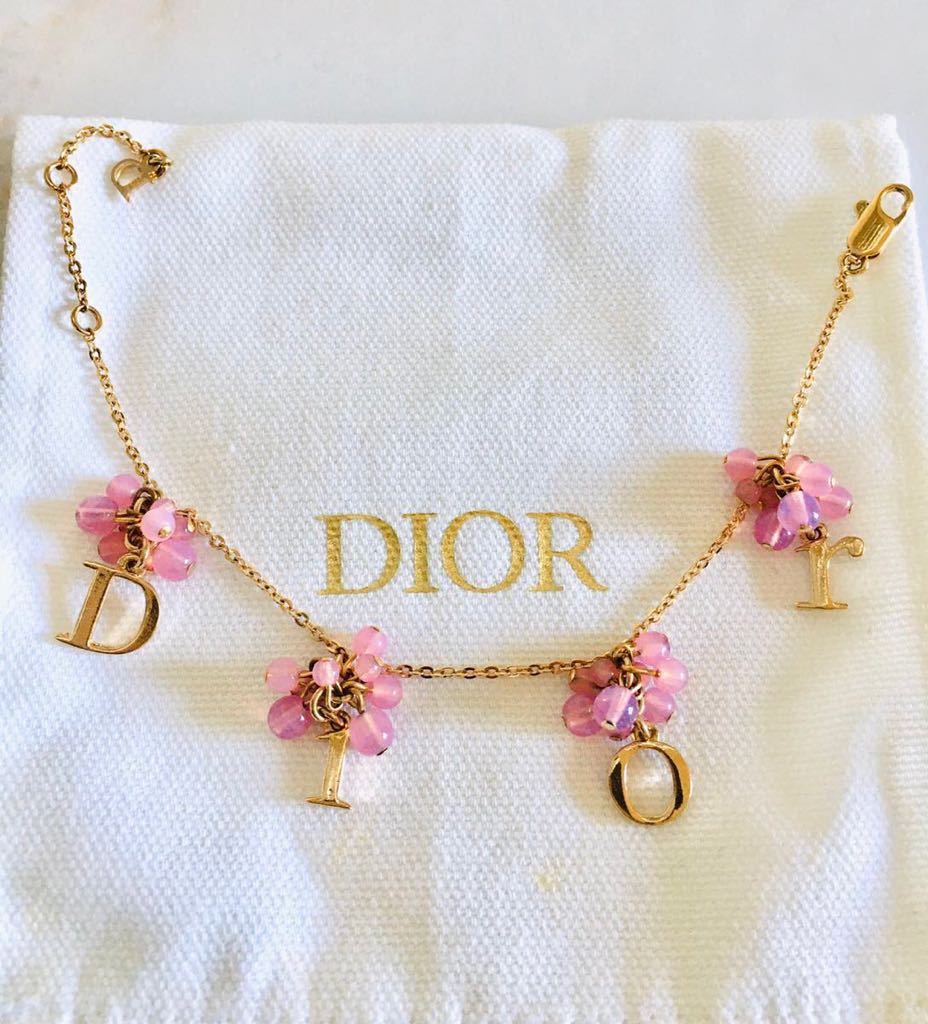 レア*Christian Dior クリスチャン・ディオール ピンク ストーン