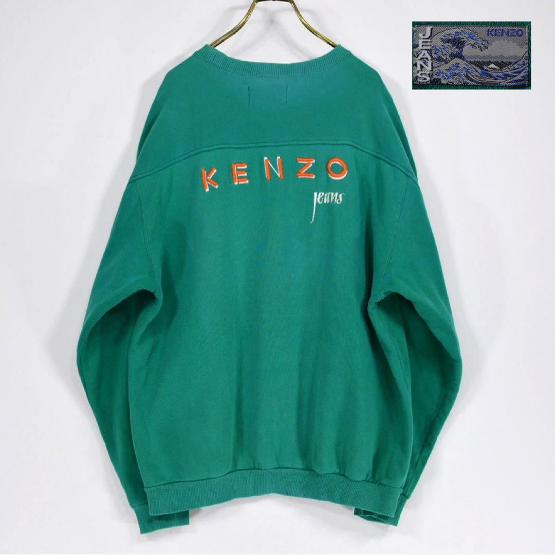 新品未使用正規品 90's KENZO ハーフジップ スウェット 刺繍