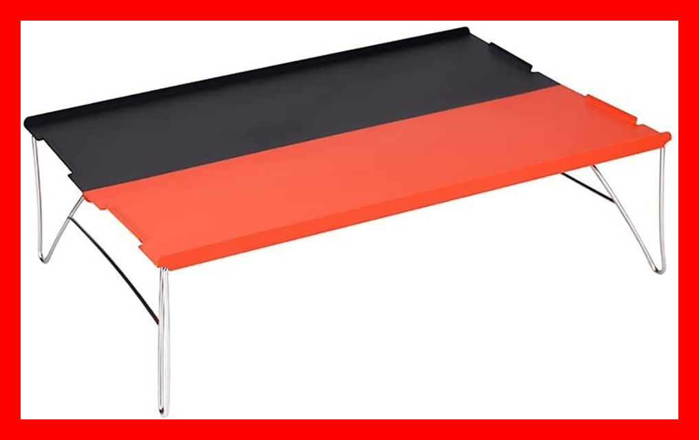 アウトドアテーブル ミニローテーブル 折畳テーブル アルミ製 収納袋付き