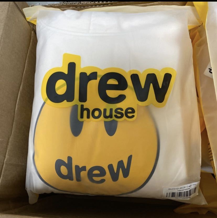 海外限定品】 drew house mascot hoodie cream ドリューハウス