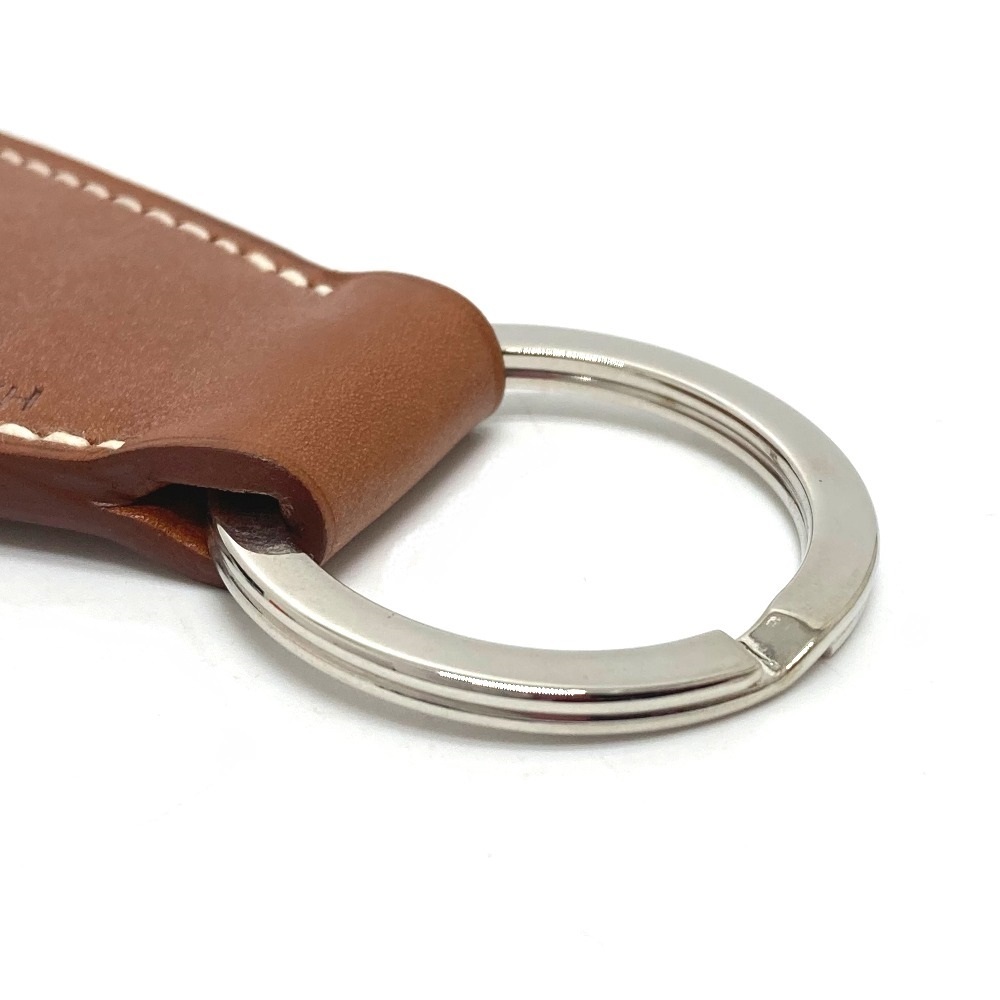 美品 HERMES エルメス タブ キーリング ネクタイ型 キーホルダー