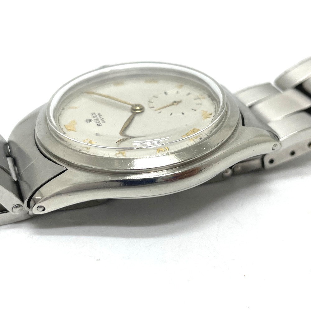 ROLEX ロレックス ref.4499 オイスター スモールセコンド 手巻き アンティーク 腕時計 SS シルバー メンズ【中古】_画像9