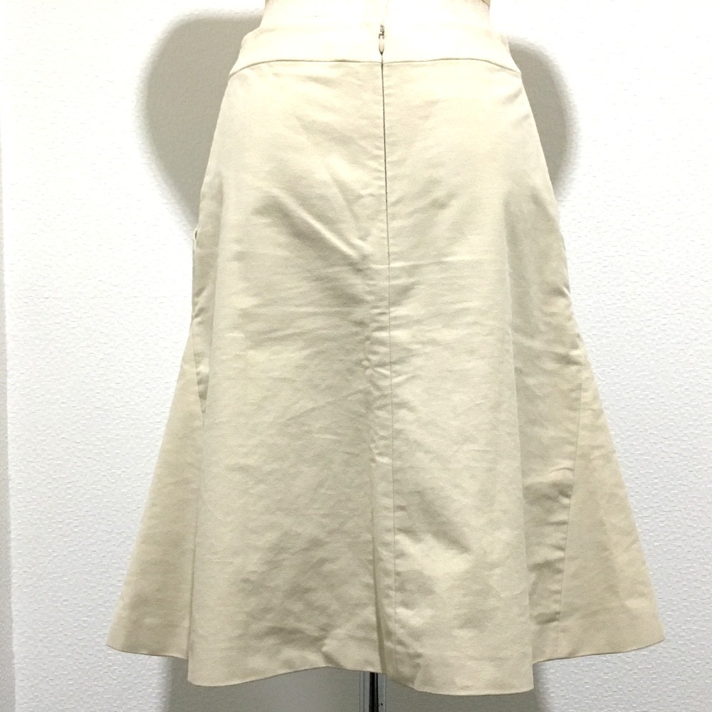 CHANEL シャネル AH951 スクエアロゴ ポケット 01A ボトムス 台形スカート 膝丈 スカート コットン_画像2
