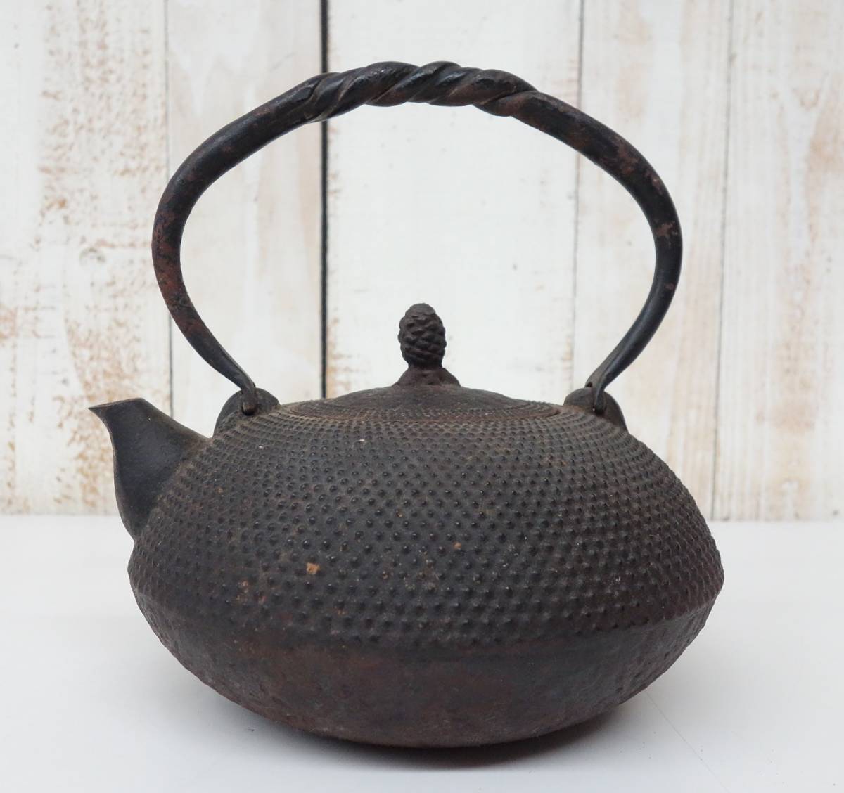 送料無料/即納】 ヤフオク! - 伝統工芸 工芸美術 鉄瓶 大鉄瓶 鉄器 松