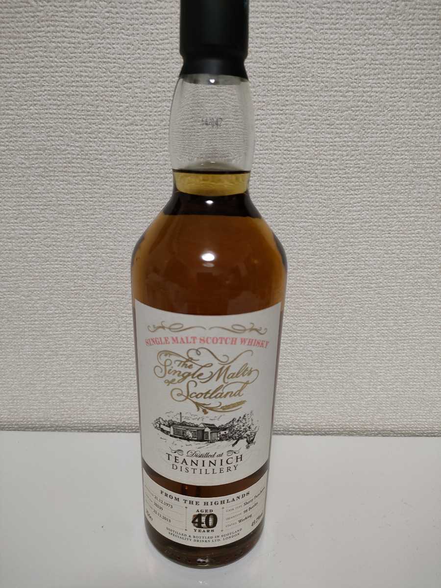 ティーニニック 1973-2013 40年 シングルモルツオブスコットランド 信濃屋 和 類似スペック Teaninich Single Malts of Scotland スコッチ_画像1