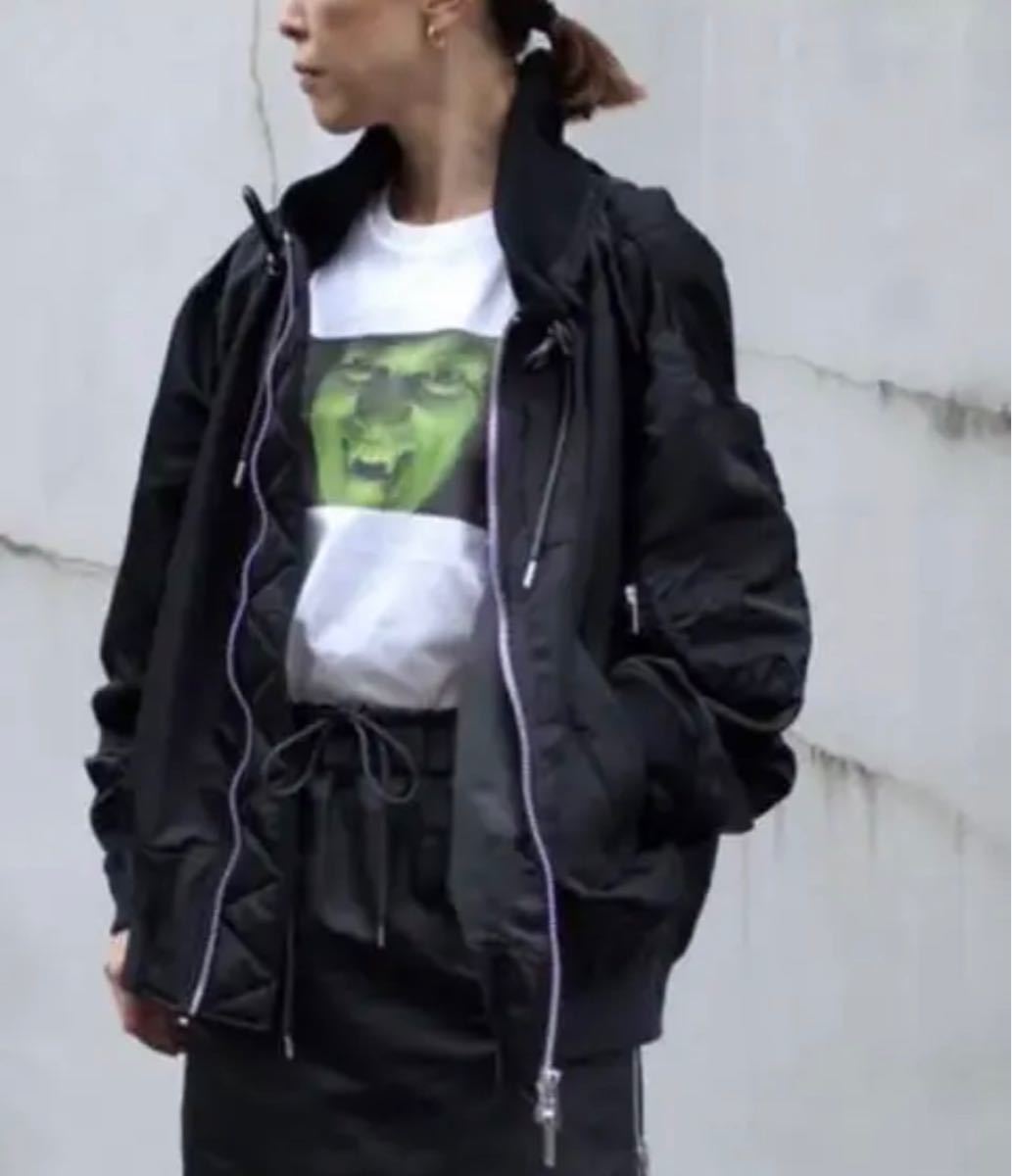Sacai サカイ 16SS フラワーレースボンバージャケット ネイビー 1