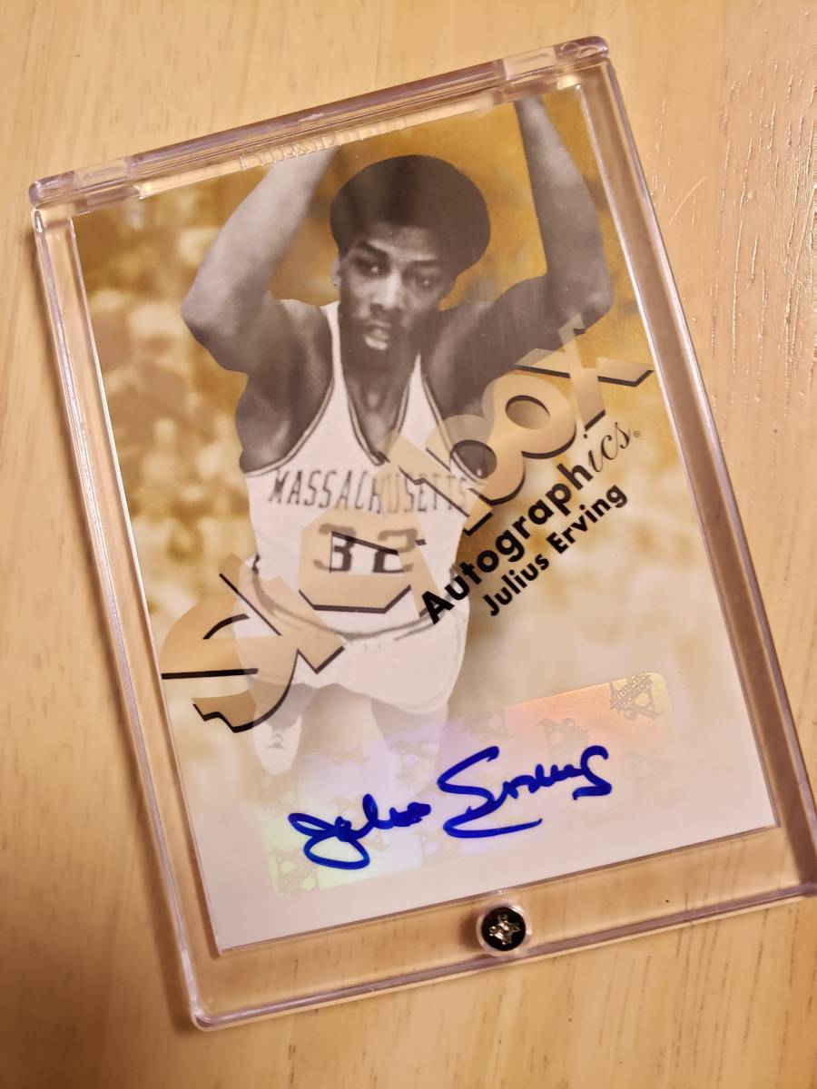 SSP サイン 2011 -12 Fleer Retro Skybox Autographics JULIUS ERVING Auto / ジュリアス アービング Autograph_画像9