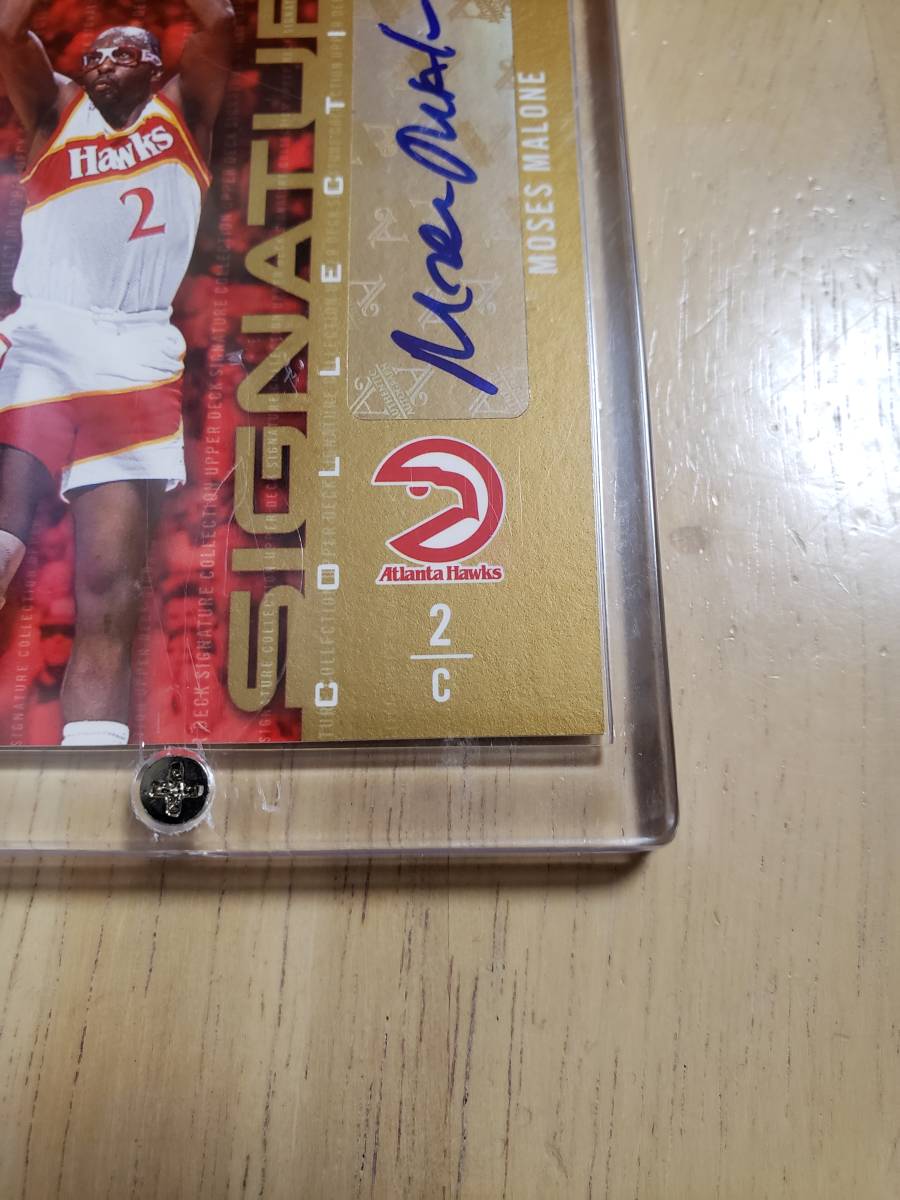 サイン 2009 -10 UD Signature Collection MOSES MALONE Auto / モーゼス マローン Autograph _画像6