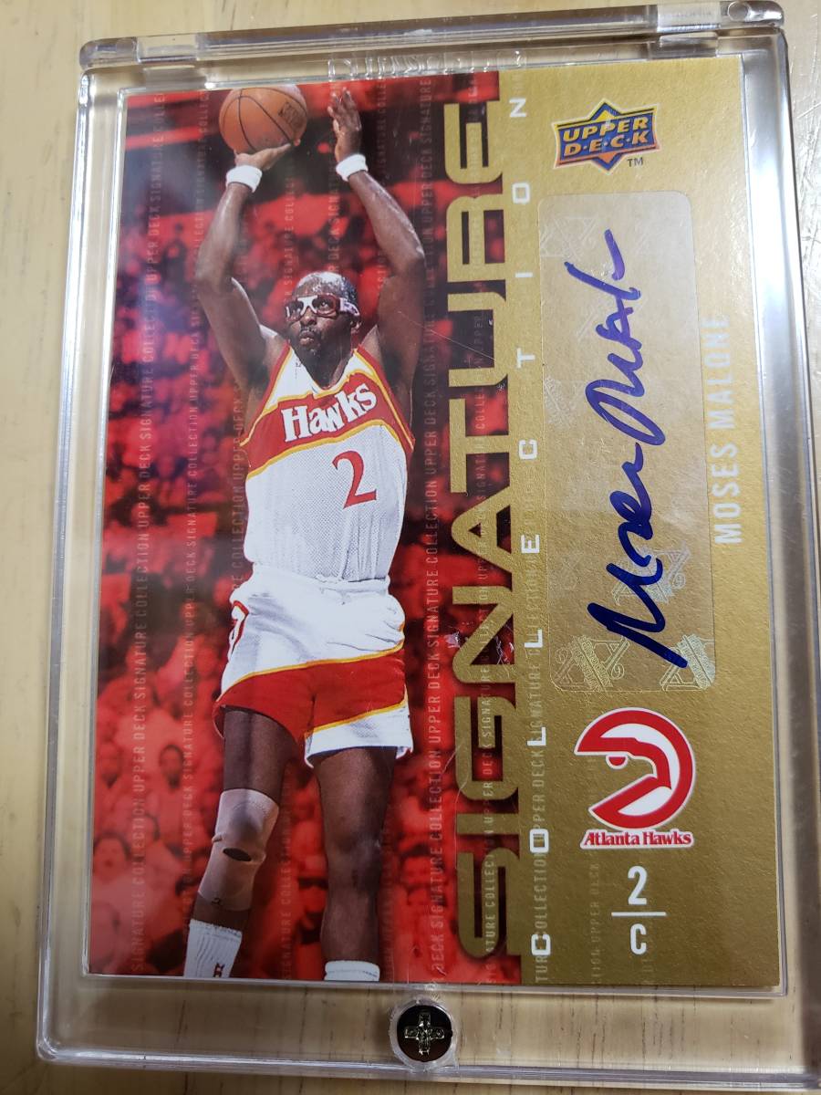 サイン 2009 -10 UD Signature Collection MOSES MALONE Auto / モーゼス マローン Autograph _画像8