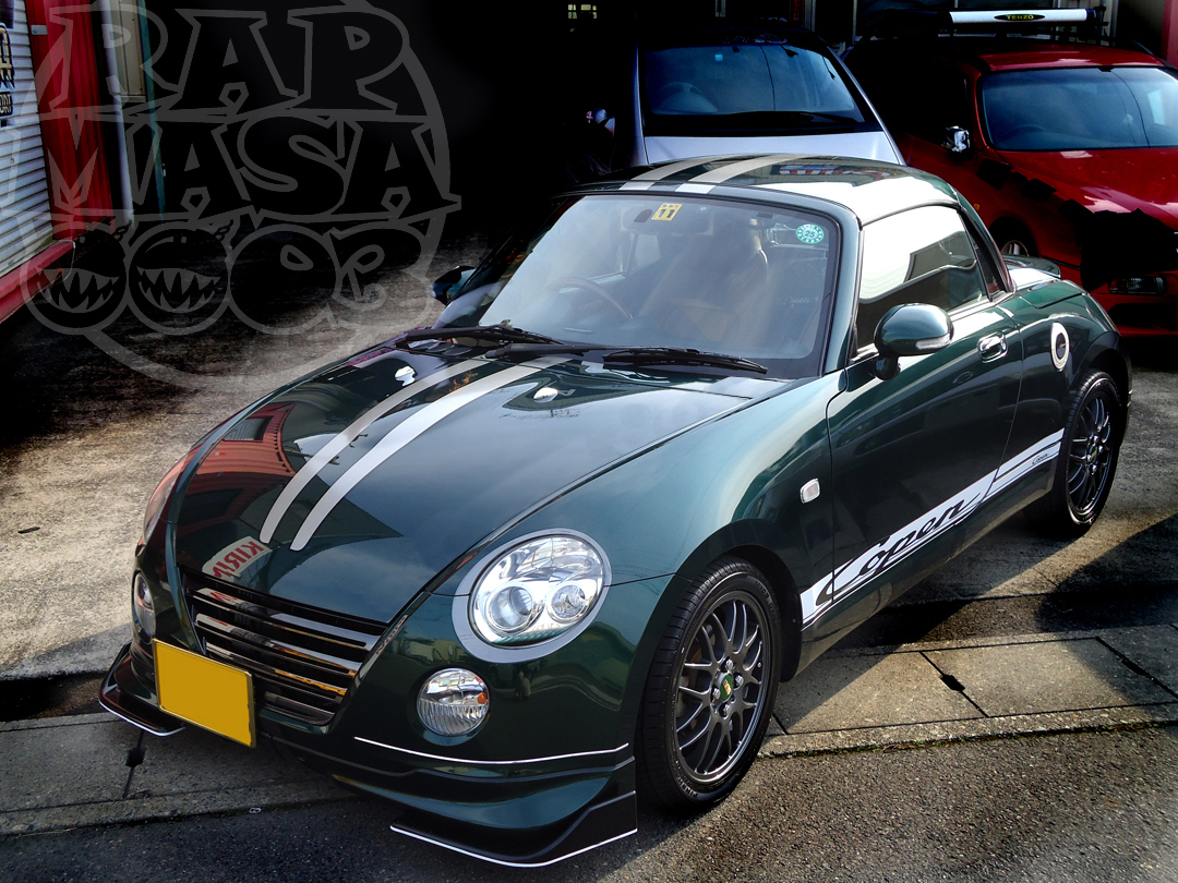 DAIHATSU COPEN ダイハツ コペン L880k ボンネット/トランクリットカスタム迷彩シート 外装 ドレスアップパーツ カット済みフィルム _スクーデリアタイプフィルム/他出品欄有