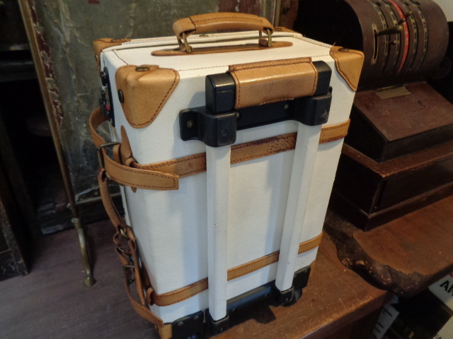 【キャリーバッグトランク】ダイヤルロック式キャスター旅行鞄スーツケース収納アタッシュケースアンティークインテリアビジネスバッグ_画像4