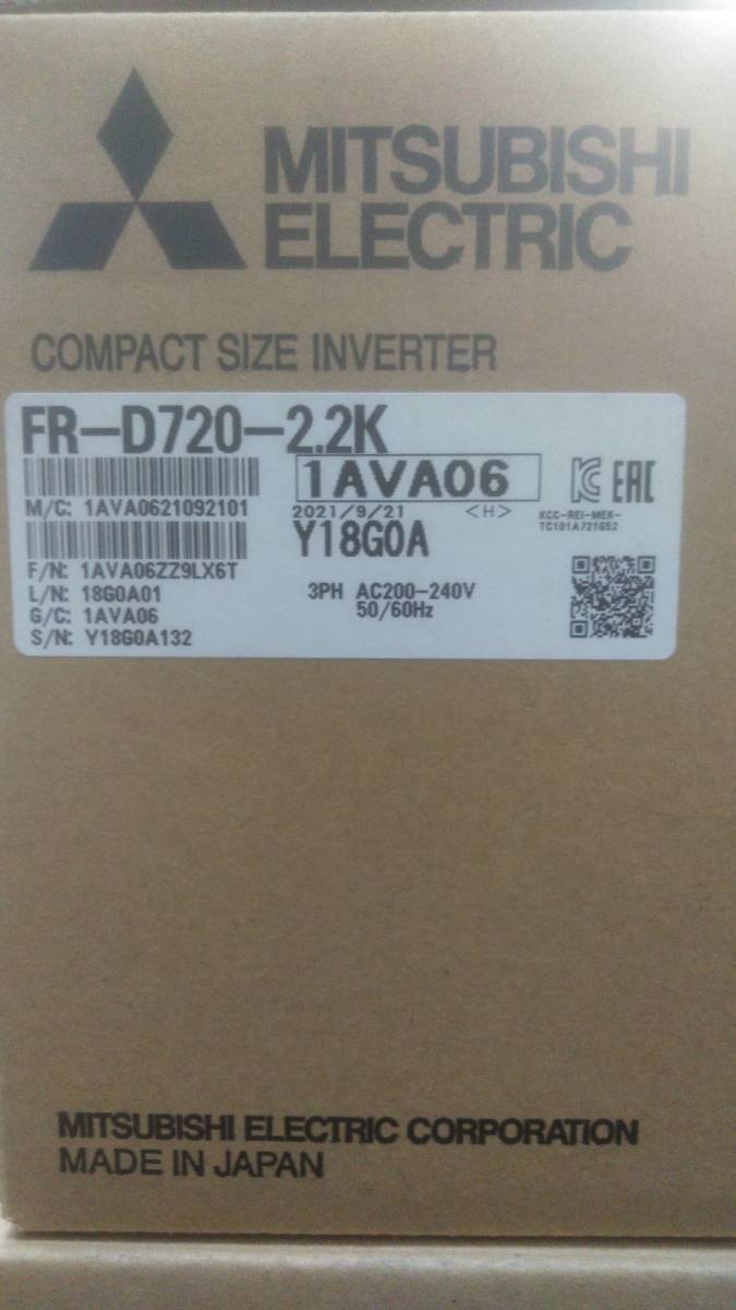 三菱電機インバーター FR-D720-2.2K lram-fgr.ma